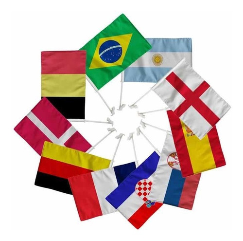 Banderas De Países Para El Mundial De Fútbol Carro Vehículo