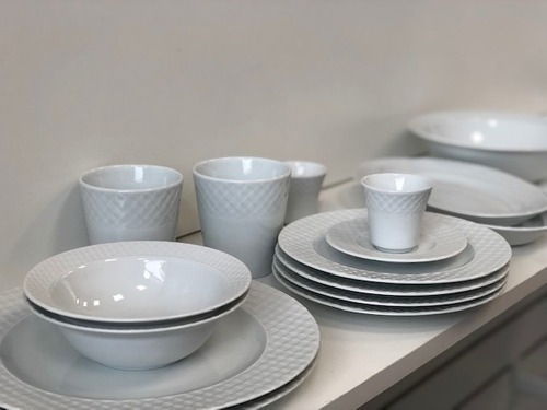 Imagen 5 de 7 de Vajilla Blanca Set X 12 Platos Playo Postre Bowl Porcelana