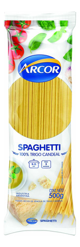 Fideos Spaghetti 100% Trigo Candeal Arcor 500 G