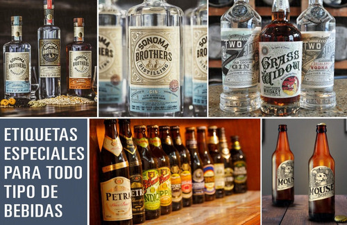 Etiquetas Texturadas Enologicas Artesanal Delicatesen Vinos Bebidas Troquelados Especiales Formas Resistentes Stamping