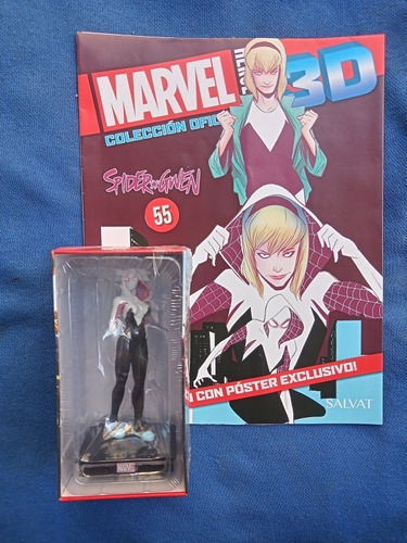 Figura Marvel Héroes 3d Spider Gwen Nro 55  Nuevo