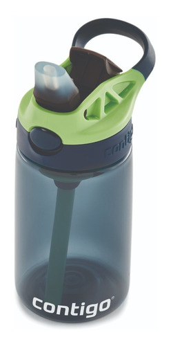 Imagem 6 de 9 de Garrafinha Infantil Com Canudo Contigo ® Kids Verde E Azul