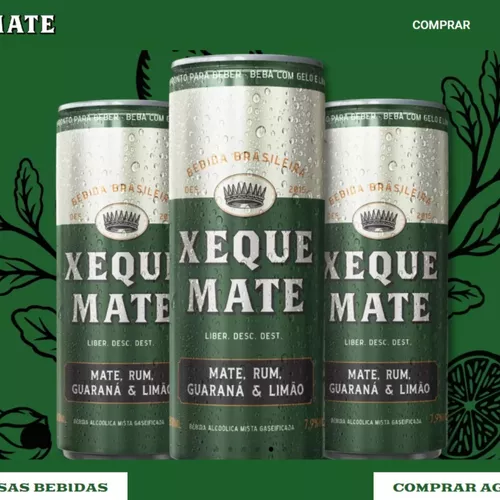 Kit 12 Bebida Mista Xeque Mate Draft Rum - 473ml em Promoção na