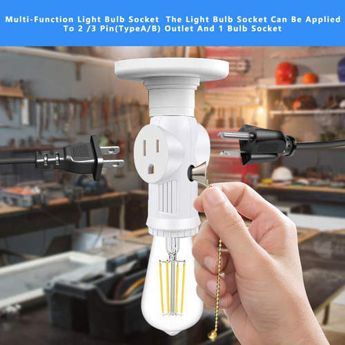 Xing Adaptador De Enchufe Para Bombilla Adaptador De Salida