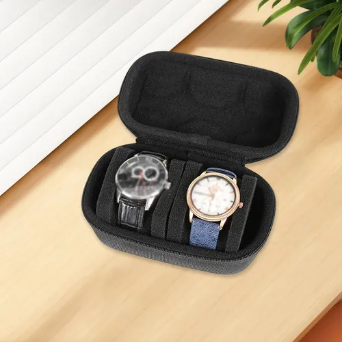 - Estuches Para Relojes De Viaje Con Cierre, 2