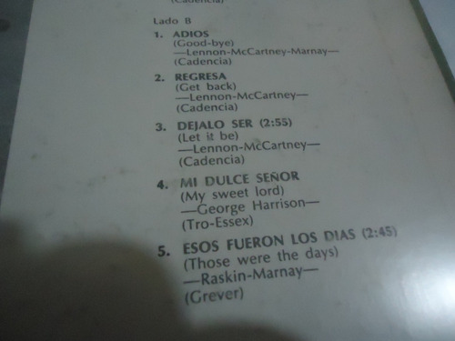 Paul Mauriat La Primera Decada De Los Beatles Lp (Usado)