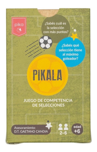 Pikala Juego De Cartas Fútbol Industria Uruguaya +6 Años