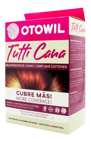 Otowil Tutti Cana Ablandador Canas Tintura Color X6 Sobres