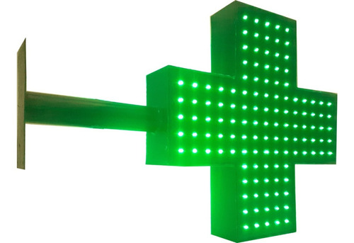 Cartel Cruz Led Farmacia 40x40cm Doblefaz- Luminosos- Led