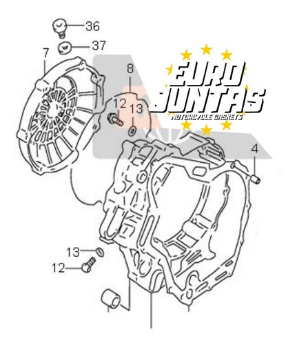 Junta Tampa Embreagem Suzuki V-strom Dl 1000 (2002 - 2018)
