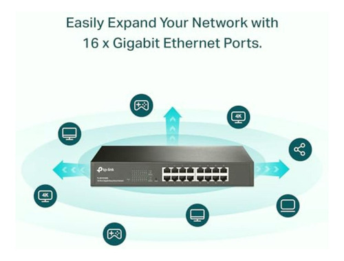 Tp-link Tl-sg1016de Switch Easy Smart Gigabit 16 Puertos