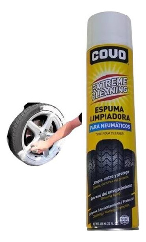 Espuma Limpia Caucho 650 Ml Covo Pack X 2 Potes