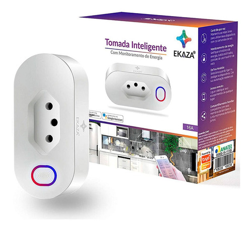 Tomada Wifi Inteligente Smart Home App Google Alexa Celular