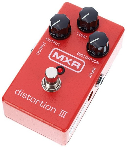 Pedal De Efecto Para Guitarra Mxr M-115 Distortion Iii Rojo