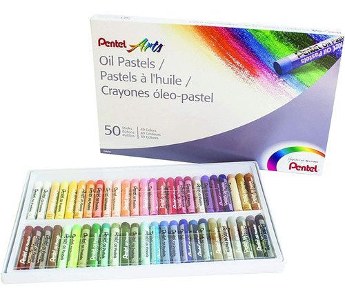 50 Crayones Oleo Pastel Pentel