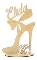 Comprar 15 Centros De Mesa Zapato Con Nombre Y Frase. Personalizados