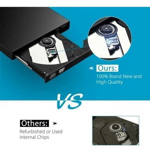 Imagen 5 de 5 de Externa Usb 2,0 Escritor Quemador Lector Reproductor Para La