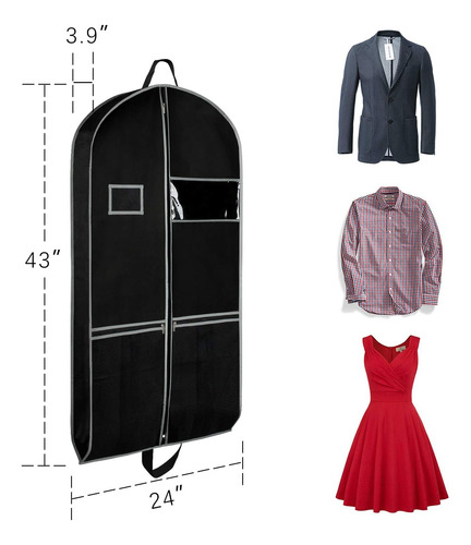 Bolsa De Ropa Bolsas De Traje Viaje Y Almacenamiento 43...