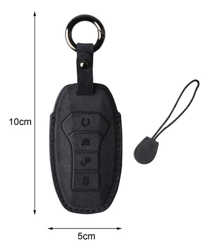 Funda De Llavero De Coche De Gamuza Moderna Para Byd Seal Yu
