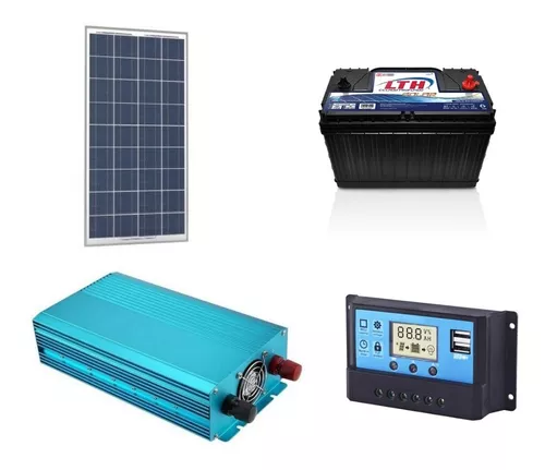 Kit Solar 12v 150w Hora Inversor 1000w