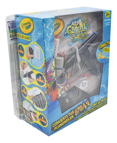Aero Grafiti Switchon Aerografo Electrico 22 Piezas Crayola