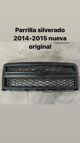 Parrilla Chevrolet Silverado 2014, 2015 Negra