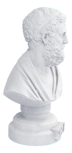 Estátua Busto Sófocles - Dramaturgo Grego Cor Cor Mármore
