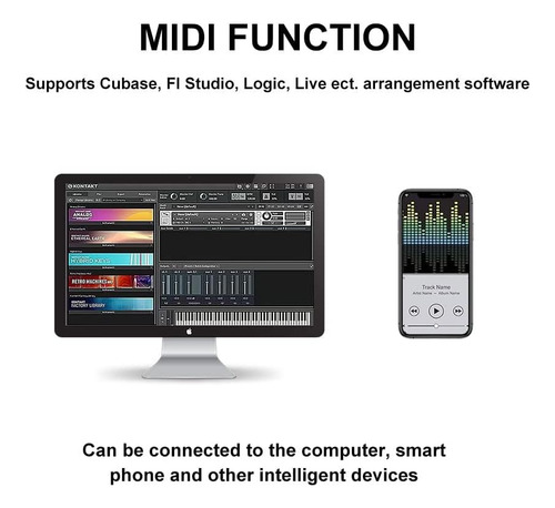 Teclado De Piano Digital Para Principiantes De Coolmusic 88,
