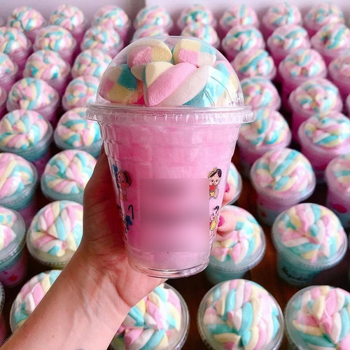 10 Copo 360 Ml Tampa Bolha E Divisória Pipoca E Algodão Doce