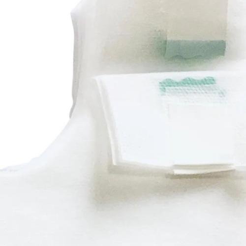Babador Descartável Tnt Com Velcro Branco 30g Pct 100unids