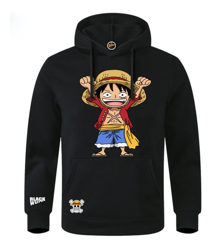 Sudadera De One Piece Monkey D.luffy Negras De Anime