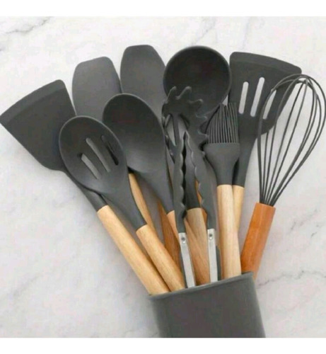 Utensilios De Silicona Juego De Cucharas Kit De Cocina