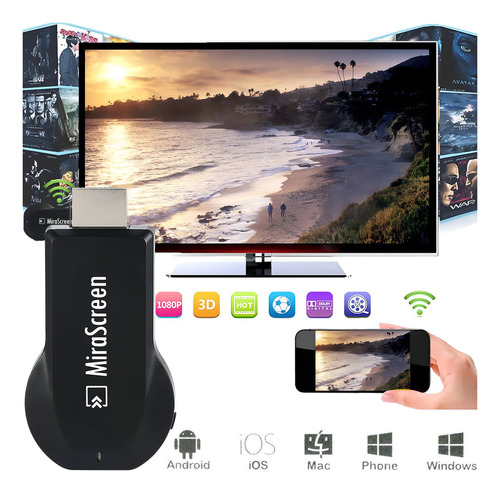 Receptor Dongle Con Wifi Mirascreen