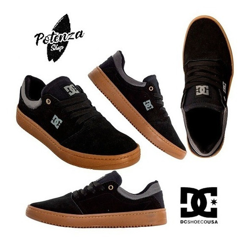 Imagen 2 de 6 de Zapatilla Dc Crisis Negro 100% Original Envio Gratis