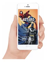 Comprar Batman Y Hombre Araña Tarjeta Invitación Digital Whatsap 