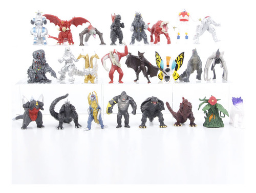 Mini Figuras 24 Pzas 3-6 Cm Godzilla Kong Monstruos Kaijus