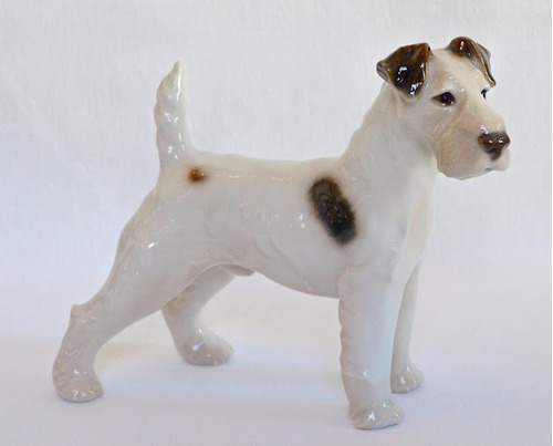 Figura Porcelana Bing & Grondhal Denmark Terrier C1950
