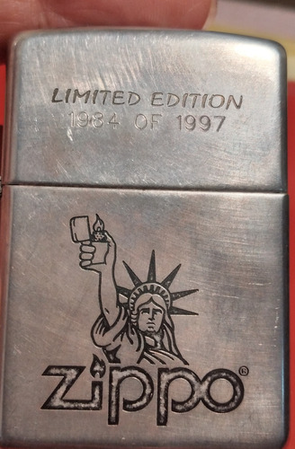 Zippo Límites Edición 1984 Of 1997 Libertad Statue- Sin Uso