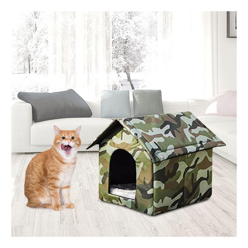 Al Aire Libre Casa Cálida Impermeable Cama 40cmx35cmx40cm