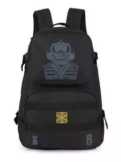 Mochila Notebook Militar Rainbow Six Siege Preta Original