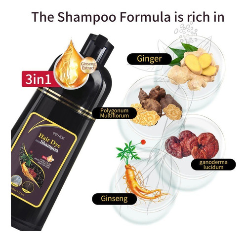 Adequado Para Shampoo De Cabelo Preto Polygonum Multiflorum