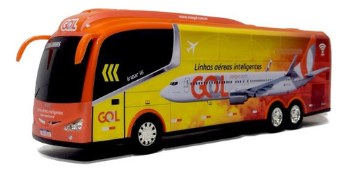 Miniatura Ônibus Gol Linhas Aéreas Inteligente Inzar I6