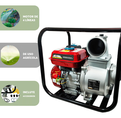 Motobomba Autocebante 4 A Gasolina 8hp Adir 129