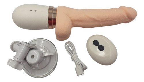 Máquina sexual que va y viene con un pene de Cyberskin