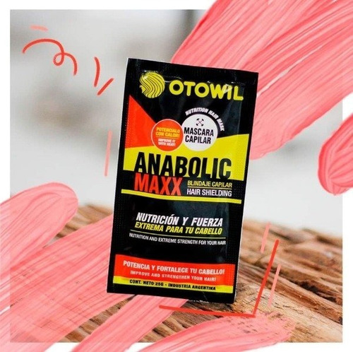 Imagen 9 de 10 de Mascara Capilar Anabolic Maxx Nutricion Y Fuerza Caja X24un