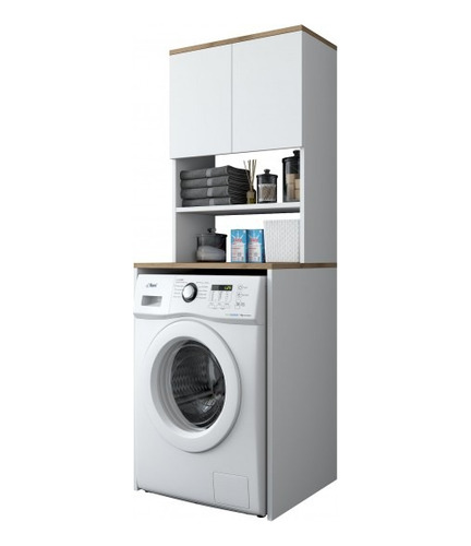 Mueble Moderno Lavarropas Lavadero  Baño Organizador Lm-008