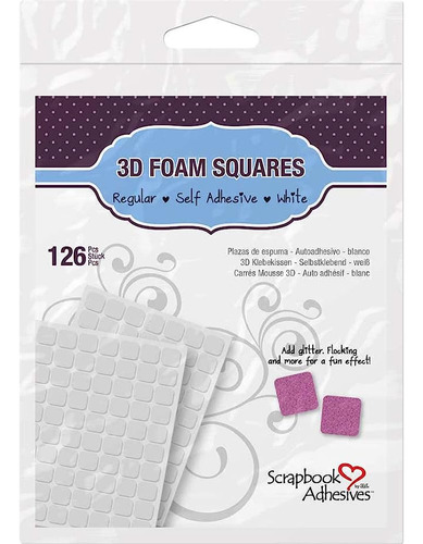 3l Scrapbook Adhesive Permanent Regular Pre-cut 3d Foam Squa