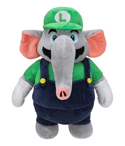 Peluche Luigui Elefante De Super Mario Bros Wonder 2023
