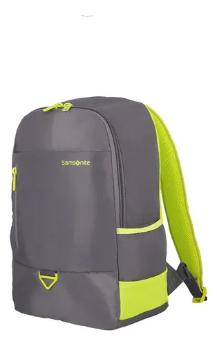 Mochila Samsonite Acceleration Rock Color Gris Diseño de la tela Liso