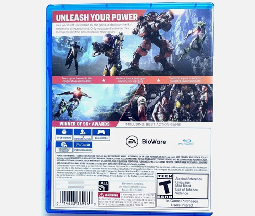Anthem Bioware Para Ps4 Standard (Usado)